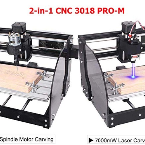 7000mW Laser Engraver CNC 3018 Pro-M Engraving Machine, GRBL Contr...