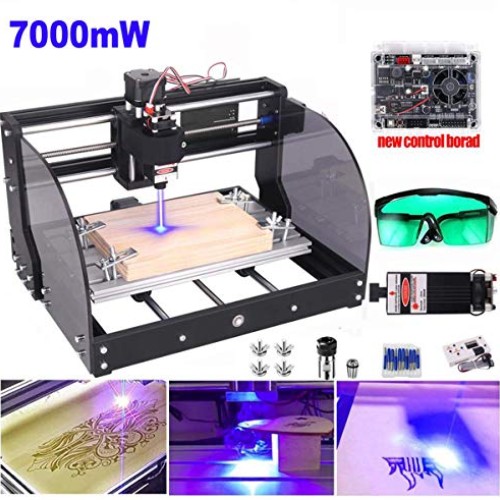 7000mW Laser Engraver CNC 3018 Pro-M Engraving Machine, GRBL Contr...