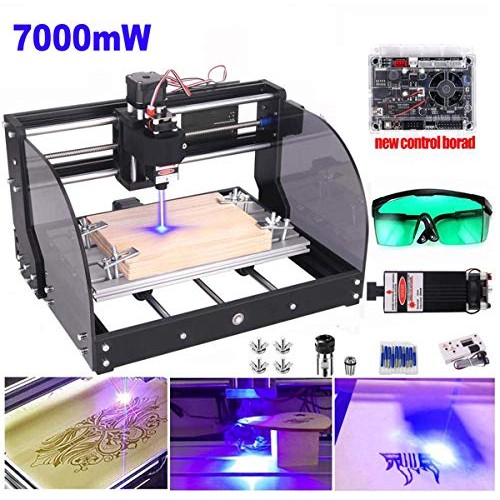 7000mW Laser Engraver CNC 3018 Pro-M Engraving Machine, GRBL Contr...