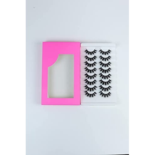 beautykaisen 8Pair 3D False Eyelashes Cross Fluffy Natural Look PA...