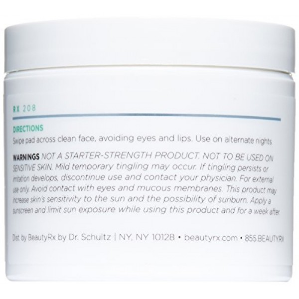 BeautyRx by Dr. Schultz Advanced 10 Percent Exfoliating Pads, 2.8 ...
