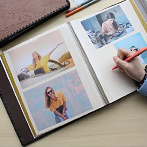 Beautyus Photo Album Book, Family Album, Leather Cover, Holds 3x5,...