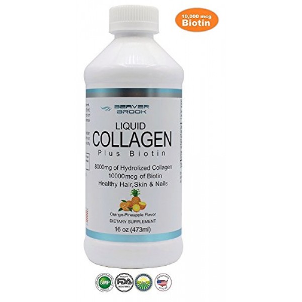 Beaver Brook Collagen Promoter-Pro Liquid Collagen 8,000mg+ 10,000...
