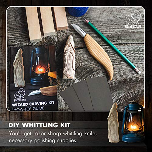 BeaverCraft, Beginners Wood Carving Whittling Kit - Hobby DIY Wood...