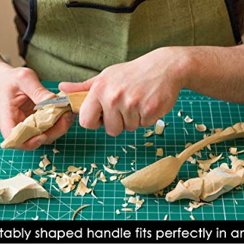 BeaverCraft Cutting Knife C2 6.5 Whittling Knife for Fine Chip Ca...