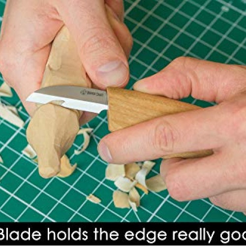 BeaverCraft Cutting Knife C2 6.5 Whittling Knife for Fine Chip Ca...