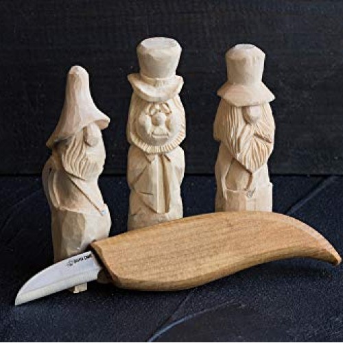 BeaverCraft Cutting Knife C2 6.5 Whittling Knife for Fine Chip Ca...