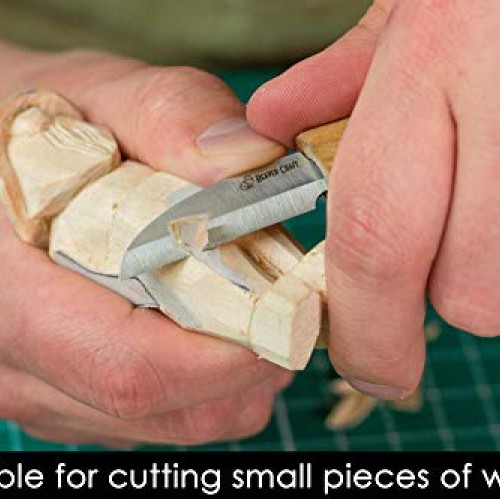 BeaverCraft Cutting Knife C2 6.5 Whittling Knife for Fine Chip Ca...