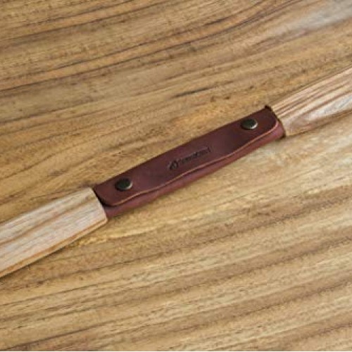 BeaverCraft DK2s Draw Knife with Leather Sheath Woodworking Tool 4...