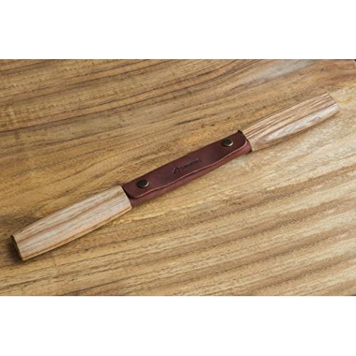 BeaverCraft DK2s Draw Knife with Leather Sheath Woodworking Tool 4...