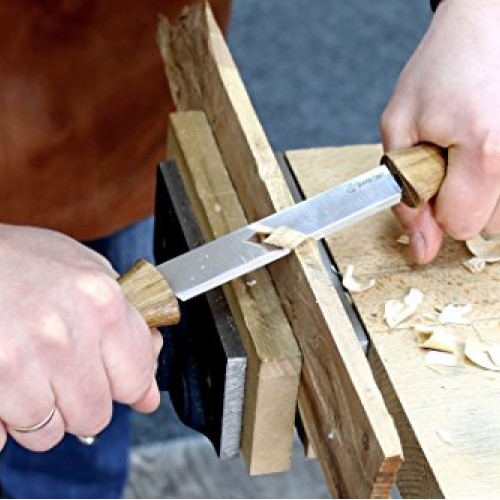 BeaverCraft Draw Knife DK1-4,3 Straight Debarking Shave Woodworki...