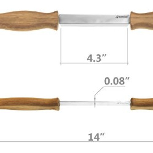 BeaverCraft Draw Knife DK1-4,3 Straight Debarking Shave Woodworki...