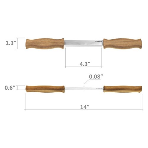 BeaverCraft Draw Knife DK1-4,3 Straight Debarking Shave Woodworki...
