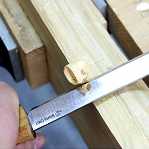 BeaverCraft Draw Knife DK1-4,3 Straight Debarking Shave Woodworki...