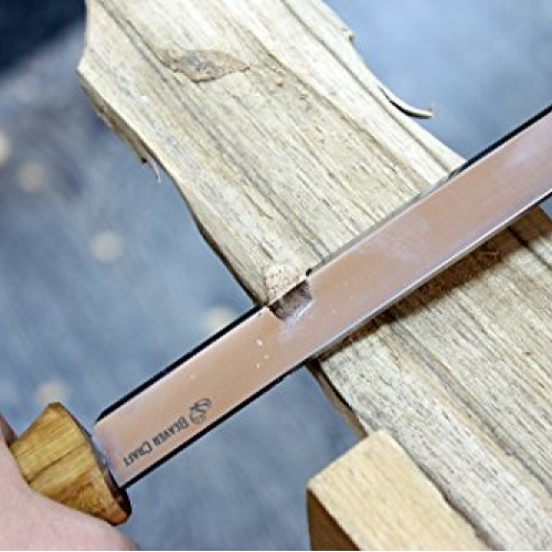 BeaverCraft Draw Knife DK1-4,3 Straight Debarking Shave Woodworki...