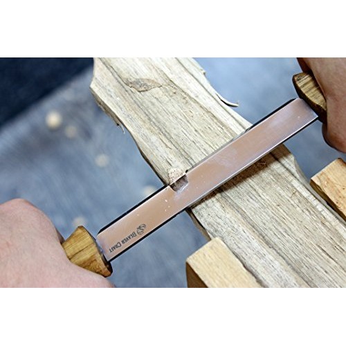 BeaverCraft Draw Knife DK1-4,3 Straight Debarking Shave Woodworki...
