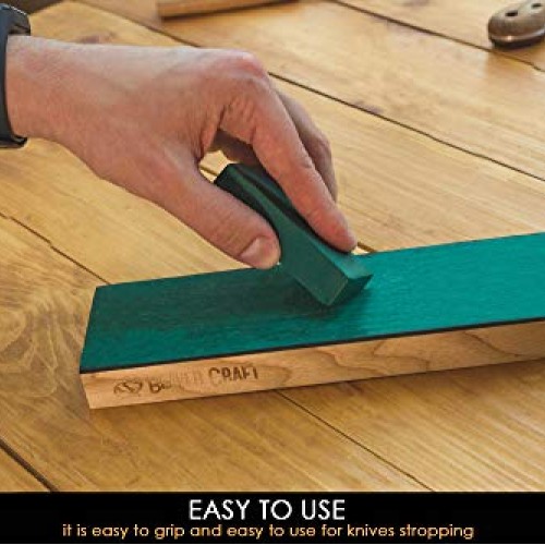 BeaverCraft, Green Strop Compound PP02 - Chromium Oxide Green Roug...