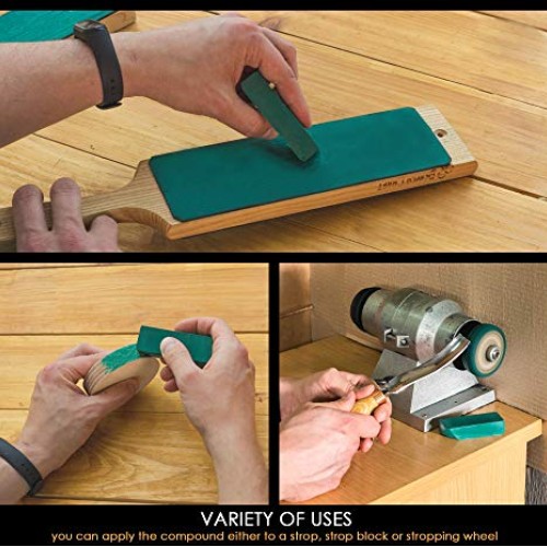 BeaverCraft, Green Strop Compound PP02 - Chromium Oxide Green Roug...