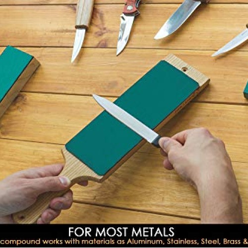 BeaverCraft, Green Strop Compound PP02 - Chromium Oxide Green Roug...