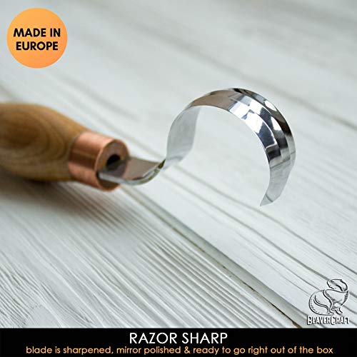 BeaverCraft Hook Knife Wood Carving SK2 Long Knives Spoon Carving ...