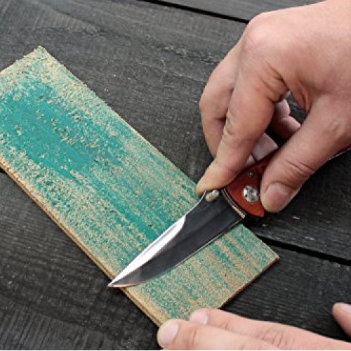 BeaverCraft Leather Honing Strop with Polishing Compound LS2P1SR41...