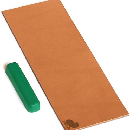 BeaverCraft Leather Honing Strop with Polishing Compound LS2P1SR41...
