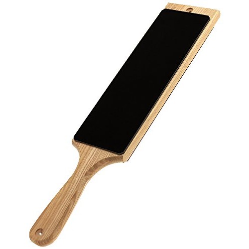 BeaverCraft LS1P1 Leather Strop 3 x 8 Paddle Strop with Compound...