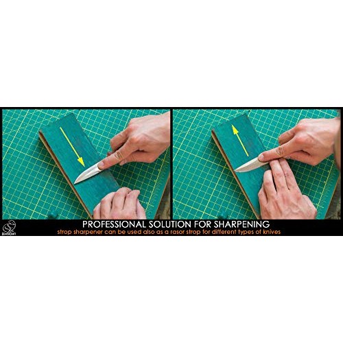 BeaverCraft LS2P1 Leather Strop Honing Sharpening Strop Knives Chi...