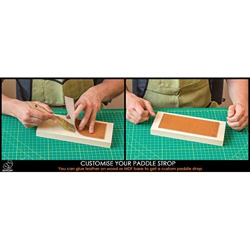 BeaverCraft LS2P1 Leather Strop Honing Sharpening Strop Knives Chi...