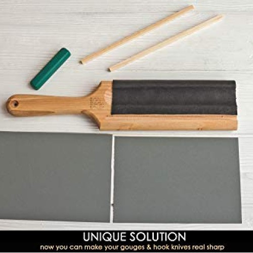 BeaverCraft LS5P1 Wood Carving Strop Wood Carving Gouge Hook Knife...