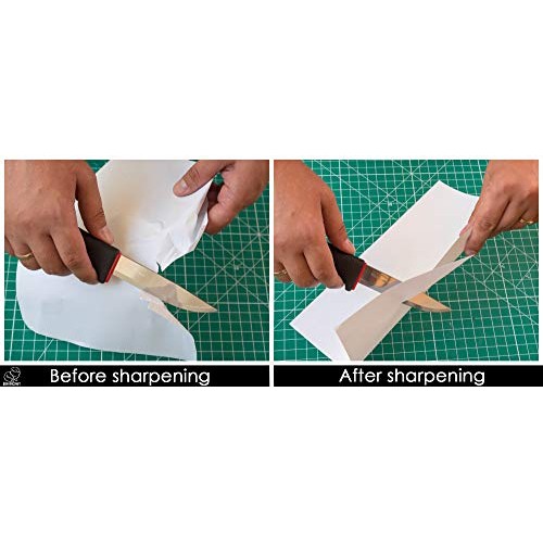 BeaverCraft LS6P1 Leather Paddle Honing Strop Kit with Sharpening ...