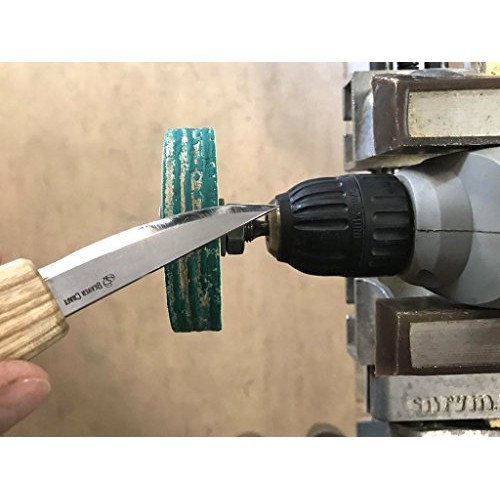BeaverCraft PW1 Sharpening Wheel Stropping 3 Wheel Leather Wheel ...