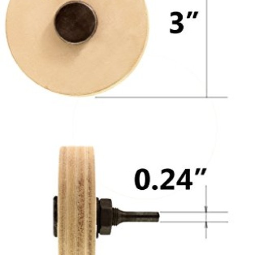 BeaverCraft PW1 Sharpening Wheel Stropping 3 Wheel Leather Wheel ...