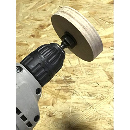 BeaverCraft PW1 Sharpening Wheel Stropping 3 Wheel Leather Wheel ...
