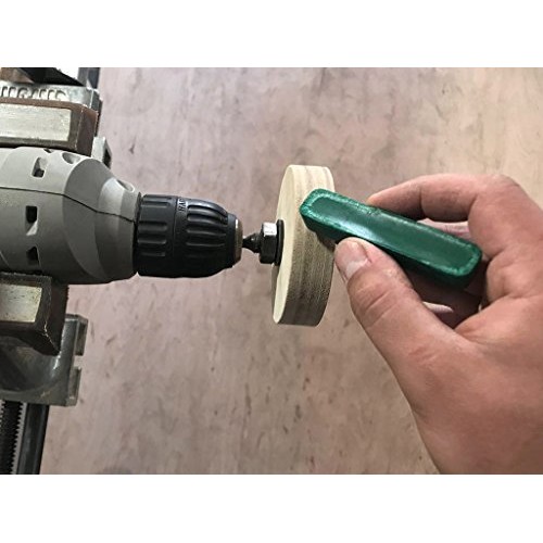 BeaverCraft PW1 Sharpening Wheel Stropping 3 Wheel Leather Wheel ...