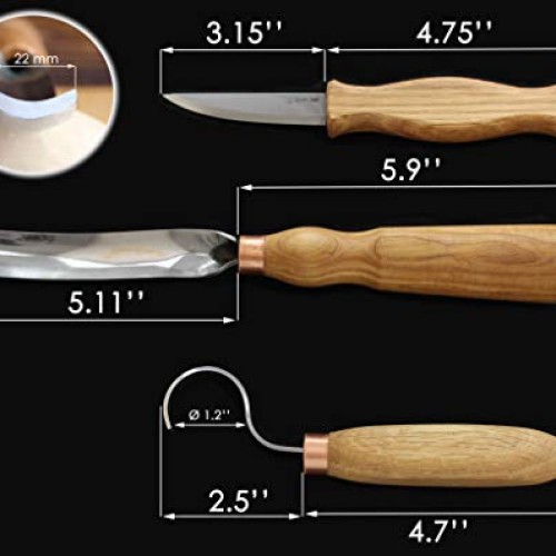 BeaverCraft S14 Wood Carving Tools Kit Wood Carving Set Wood Carvi...