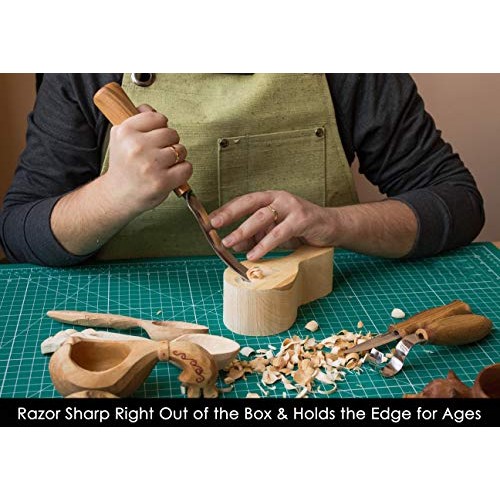 BeaverCraft S14 Wood Carving Tools Kit Wood Carving Set Wood Carvi...