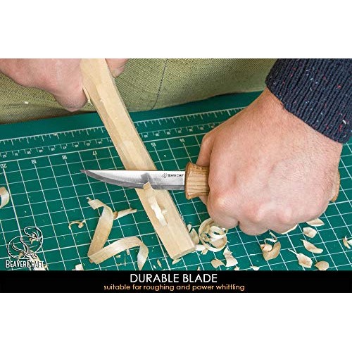 BeaverCraft Sloyd Knife C4 3.14 Wood Carving Sloyd Knife for Whit...
