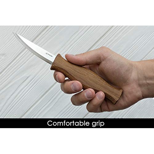 BeaverCraft Sloyd Knife C4 3.14 Wood Carving Sloyd Knife for Whit...