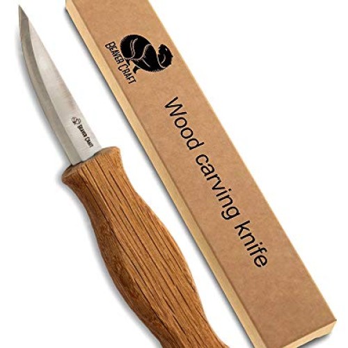 BeaverCraft Sloyd Knife C4 3.14 Wood Carving Sloyd Knife for Whit...