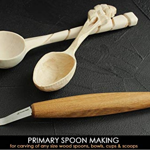 BeaverCraft Spoon Carving Hook Knife SK5 2 - Double Sided Sharpen...