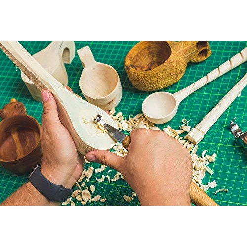 BeaverCraft Spoon Carving Hook Knife SK5 2 - Double Sided Sharpen...