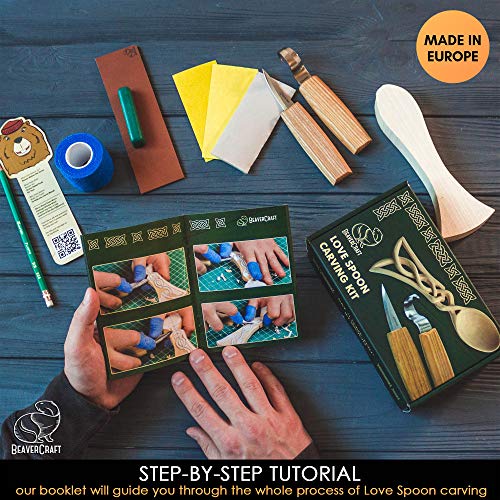 BeaverCraft, Spoon Carving Kit for Beginners DIY04 - Wood Carving ...
