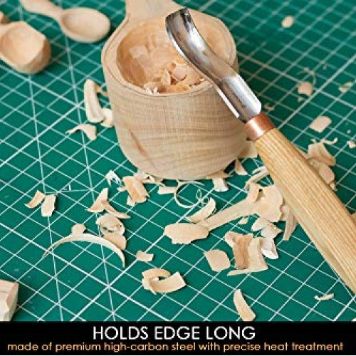 BeaverCraft, Wood Carving Bent Gouge K8a/14 0.55 - Spoon Carving ...
