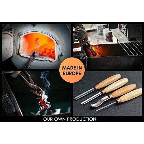 BeaverCraft, Wood Carving Bent Gouge K8a/14 0.55 - Spoon Carving ...
