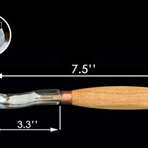 BeaverCraft, Wood Carving Bent Gouge K8a/14 0.55 - Spoon Carving ...