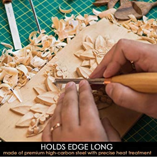 BeaverCraft, Wood Carving Chisel Set SC01 - Gouge Wood Carving Too...