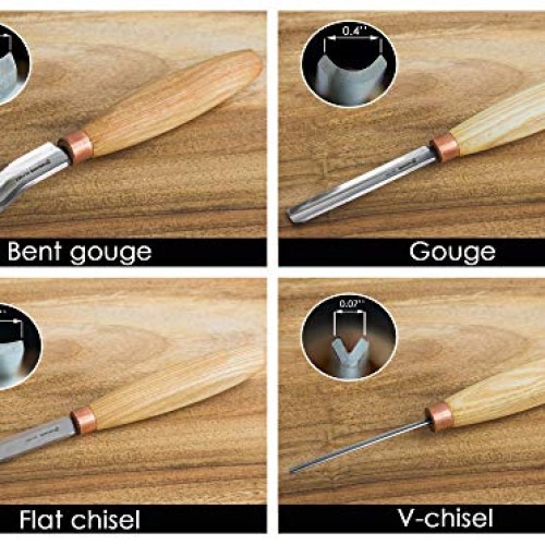 BeaverCraft, Wood Carving Chisel Set SC01 - Gouge Wood Carving Too...