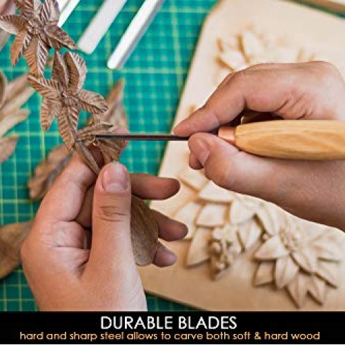 BeaverCraft, Wood Carving Chisel Set SC01 - Gouge Wood Carving Too...