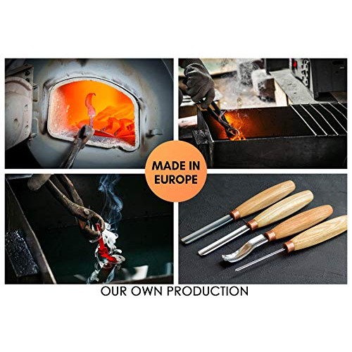 BeaverCraft, Wood Carving Chisel Set SC01 - Gouge Wood Carving Too...